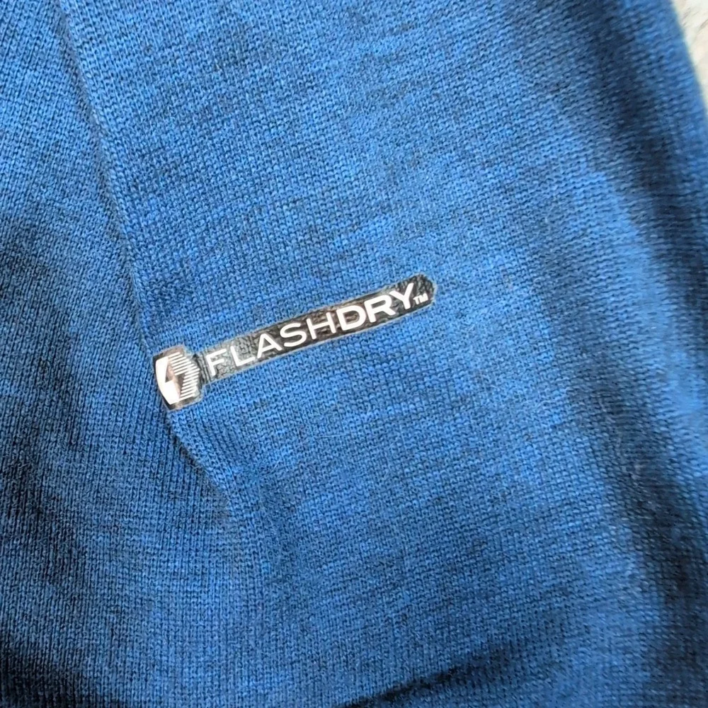 The North Face Shirt Mens XXL Blue‎ Flashdry Athletic Active Lightweight Tee